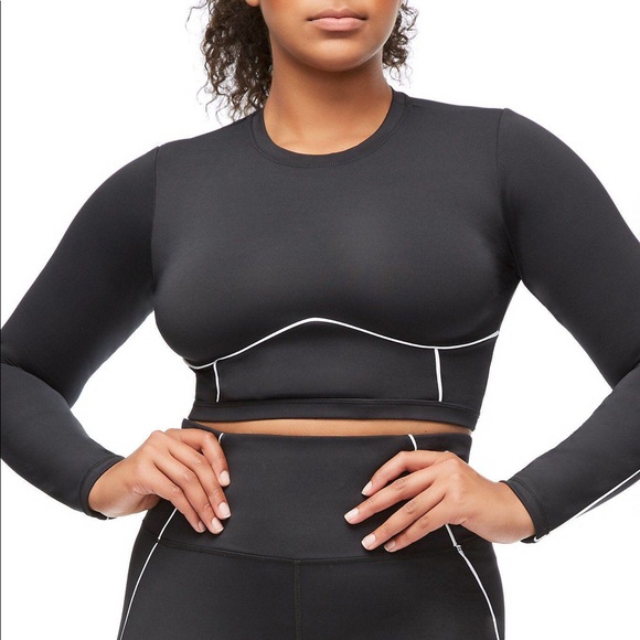 Good American Tops - Good American Electric Feel Crop Top